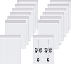 300pcs Small Poly Zipper Bags 2" x 2" Reseable Storage Poly Bags Tiny Clear Zipper Bags 2 Mil for Jewelry Candy Snack Vitamins Pill Coin Beads Sample (8 Sizes to Choose from)