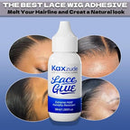 Extremely Strong Adhesive lace False Hair Gel - Waterproof and Sweat-Proof, Invisible Safety Adhesive, Thin Layer Brings Seamless Comfort, Suitable for Long-Term Wearing, 1.3 Ounce