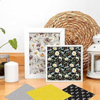 Honey Bee Pattern Paper Pack Yellow Black And Gray 24 Sheets Decorative Scrapbooking Paper Pad 6x6 Floral Craft Paper Single-Side Card Making Supplies for Junk Journal, Origami, Holiday Journaling