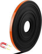 Magnetic Tape Roll Thin Strips, 0.39 Inch x 33 Feet Magnetic Board Dividers Whiteboard Graphic Decorative Tape Marking Line for Classroom Office Art Accessories(Orange)