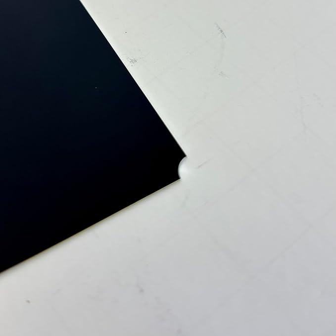 Blank Metal Plates for Laser Engraving - 4 Pack | Aluminum Sheets 0.020" Thick | CO2, Diode, Fiber Laser Compatible | Multiple Sizes & Colors (Black (engraves silver), 1x3 inch)