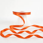 HUIHUANG Orange Ribbon 1/2 inch Continuous 50 Yards Tangerine Double-Faced Satin Ribbon for Gift Wrapping, Bows, DIY Crafts, Flower Bouquet, Wedding Decor, Holiday Decor