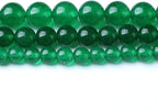 90PCS 4MM Green Jade Chalcedony Beads Round Loose Stone Beads for Jewelry Making DIY Energy Stone Healing Power Bracelet 15"