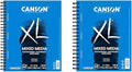 Canson XL Series Mixed Media Art Paper Pad Bundle - 9x12 inches 60 Sheets and 7x10 inches 60 Sheets