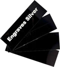 Blank Metal Plates for Laser Engraving - 4 Pack | Aluminum Sheets 0.020" Thick | CO2, Diode, Fiber Laser Compatible | Multiple Sizes & Colors (Black (engraves silver), 1x11.25 inch)
