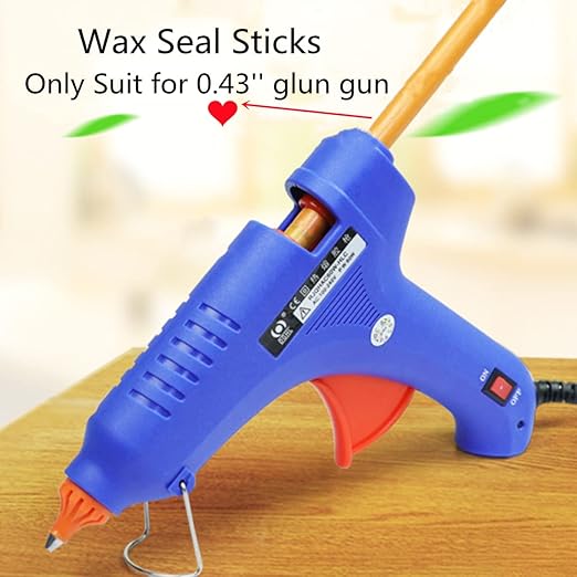 Silver Wax Sealing Sticks - 10pcs for Seal Stamps, Compatible With 0.43'' Glue Gun (Silver)