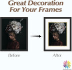 Mat Board Center, Double Mat - Acid Free, 8-ply Thickness, White Core - for Pictures, Photos, Framing (Off White Over Gold, 11x14 for 8.5x11, Pack of 5)