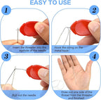 30 Pcs Needle Threaders for Hand Sewing, Plastic Needle Threader Tool for Sewing Needles, Needle Threader for Sewing Crafting, Sewing Machine, DIY, Embroidery, Knitting Craft with Clear Box, 5 Colors