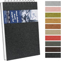 8.3x5.8 Sketch Book, Top Spiral Bound Sketch Pad, 60sheets 92lb/150gsm Bright White Paper, Acid-Free Mixed Media Paper for Painting, Dawing & Art Supplies. B-Black