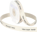 You Got This Ribbon - 5/8 Inch x 12 Yards Natural Twill Tape Ribbon, Cotton Herringbone Ribbons for Gift Wrapping, Birthdays, Weddings, Christmas, Anniversaries, Valentine's Day, Mother's Day