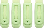 PATIKIL 4 Pack Erasers, Sliding Retractable Eraser Push Pull Cute Pencil Erasers Soft Large Easy to Clean with Plastic Sleeve for Sketching Drawing Artists Teacher Pencils, Cyan