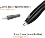 AFMAT EE04 Electric Eraser for Artists, Rechargeable Electric Eraser Kit, 140 Refills for Drafting, Electric Pencil Eraser - Battery Operated for Drawing Pencils, Crafts, Arts