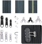 Zipper Repair Kit 197 Pcs, Zipper Replacement with Two Installation Pliers for Sleeping Bags, Jacket, Tent, Luggage, Backpacks