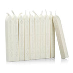 Mceal Sealing Wax Stick with Wick Flower De Luce of France Retro 10 Pieces Pack(Off White)