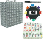 Mexican Train Dominoes Set - Double 12 Dominoes, 91 Tiles Game with Leather Box for Kids, Adults and Family