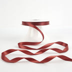 HUIHUANG Rust Satin Ribbon 1/2 inch X 50 Yards Continuous Rust Red Double-Faced Satin Ribbon for Gift Wrapping, Bows, DIY Crafts, Flower Bouquet, Wedding Bridal Shower Decor, Flower Crowns