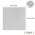 Welding Kit - 6Pack 6061 T651 Aluminum Sheet Metal 3" X 3" X 1/8 Inch Flat Plain 3mm Aluminum Plate Weld Practice kit for MIG, TIG, Stick, Arc, Gas, Brazing, Welding Practice Kit for Beginners