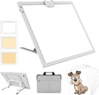 Wireless Rechargeable A3 Light Pad with Carry Bag,Diamond Art Light Board 2500mAh Battery,3 Color Temperatures and Stepless Dimming,Light Box for Tracing,Diamond Painting,Weeding Vinyl