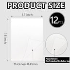 12pcs Sublimation Metal Photo Blanks 12x18 Inch - Make Your Permanent Photo Posters Signs, Sublimation Aluminum Blank for Crafters Small Businesses DIY Enthusiasts (Thickness 0.45mm)