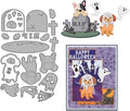 Halloween Clear Silicone stampReusable Stamp with Pumpkins, Skulls, Bats, Santa Claus, and Holiday Designs. Used for Making Cards, scrapbooks, and DIY templates (Halloween Puppy)