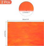 MECCANIXITY 2 Pcs Stained Glass Sheet Mosaic Tile 7.9 Inch x 5.9 Inch Watermelon Red Stained Glass Sheets for Crafts DIY Art Project