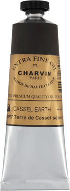 Charvin Extra Fine Oil Paint, Cassel Earth 60 mL - Triple-Milled, Rich Texture, Poppy Oil-Based, Light-Fast, Handmade, Archival Quality