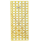 HONEYSEW Quilting Templates Acrylic Sewing Ruler with Non-Slip Rings for Quilting and Sewing Fabric Cutting Angles Rectangle Ruler (6PCS Set)