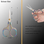 Small Sewing Scissors Sharp Embroidery Crochet Scissors, 2 Piece crochet accessories Yarn fabric scissors for Needlework Arts & Crafts DIY Tools