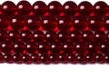 Smooth Garnet Red Glass Crystal Round Loose BeadsFor Jewelry Making DIY Bracelet Necklace Accessories 10mm 40pcs 15" Strand (Garnet Red Glass, 10mm)