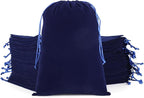 Velvet Drawstring Jewelry Bag, 50Pcs Blue Dice Bag, 7x10 Tarot Card Holder, Or Wrapping Halloween Party Favors, Small Bussiness, Toys, Board Game