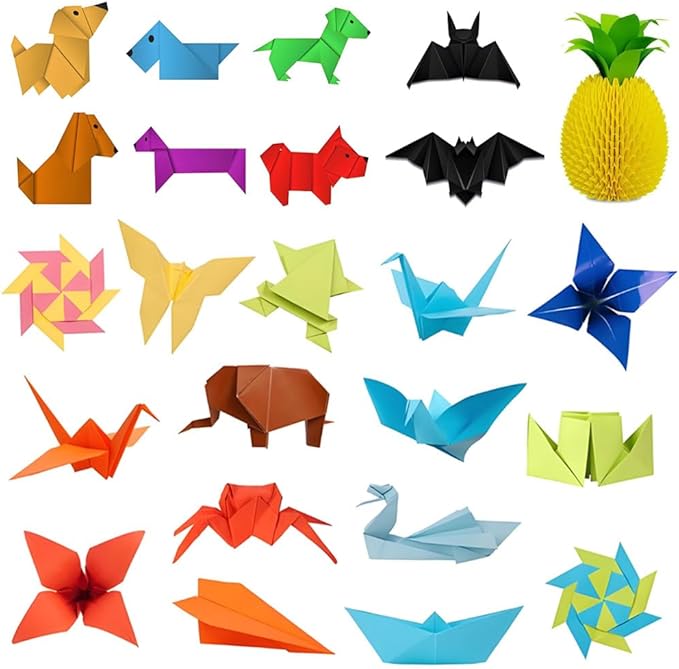 A4 Origami Paper Light Blue 100 Sheets, 8.27×11.7 inch Double Sided Color Easy Fold Big Origami Paper A4 Colored Copy Paper Thin 70gsm for Beginners, DIY handwork Art and Craft Projects (210 x 297 mm)