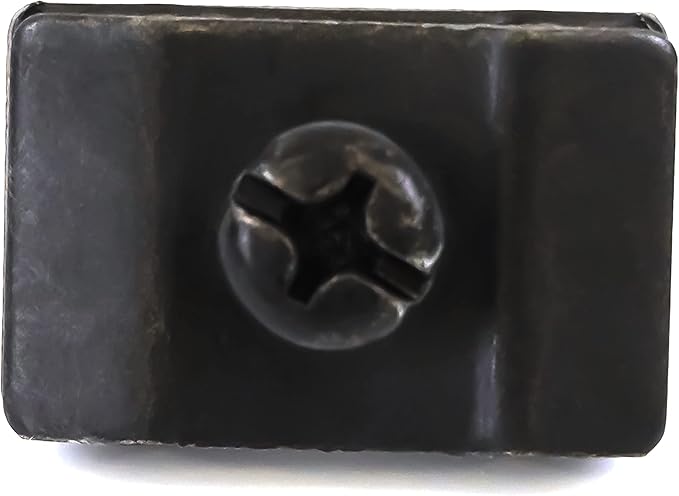 Gridwall Joining Clip Connectors for Grid Panels, Powder-Coated or Chrome Plated Steel (Quantity 10) (10, Black)