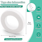 Floral Tape, 1/2inch Flower Tape, White Flower Tape for Bouquet Stem Wrap Floral Arranging Craft Projects Corsages, Wedding Bouquet
