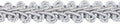 BEL AVENIR Braid Trim 1/2 inch 13.6 Yards French Gimp Basic Sewing Polyester DIY Crafts Costume Home Decorative (Sliver)