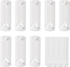 Picture Hangers for Sawtooth/Wire Back Frames, 8 Sawtooth Picture Hangers/Wire Back Hangers, 12 Large Removable Adhesive Strips, Damage Free Picture Hanging Hooks Heavy Duty, No Nails Picture Hooks