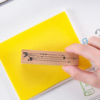 GTLZLZ Large Ink Pad for Rubber Stamps, 5" x 4" Washable Craft Stamp Pad for Kids, Fingerprint Ink Pad for Paper, Scrapbooking, Wood Fabric (Coffee)