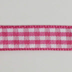 Pink and White Gingham Ribbon Hot Pink Gingham Ribbon 25 Yards Each Roll 100% Polyester (3/8", Hot.Pink)