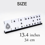 Playing Card Holders 13.4 Inches Black Acrylic Solid Card Holder for Playing Card Games (4 pcs., Black)