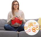 450 pcs Knitting Stitch Marker, findTop Braided Auxiliary Marking Ring, Plastic Ring Color Plastic Ring (Large/Medium/Small), Marking for Sewing Fabrics (Random Color)