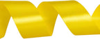 1 1/2 Inch Yellow Solid Satin Ribbon, 50 Yards Craft Fabric Ribbon for Gift Wrapping Floral Bouquets Wedding Party Decoration