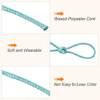 MECCANIXITY Waxed Cord 1mm Waxed Polyester Cord 175 Yard Wax String for Bracelet Making,Necklaces, Beading,Jewelry Making and DIY Crafts(Blue)