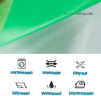guangyintong Glow in The Dark Heat Transfer Vinyl HTV Rolls, 12" x 8ft Luminous Fruit Green Iron on Vinyl for T-Shirts Costumes, PU Elastic HTV Vinyl for All Cutter Machines Easy to Cut & Weed
