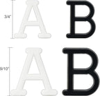 Pre-Cut Letters for Felt Letter Board, 736 Pieces Including Characters, Numbers, Symbols, Daily Words Cursive Letters with Sorting Tray for Changeable Plastic Message Boards (Black)
