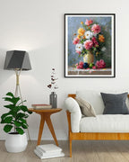 Moohue 14 ct Counted Cross Stitch Kits for Adults Flowers Cross Stitch Patterns Stamped Printed Cross Stitch Kits (Flowers 7)