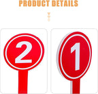 10pcs Auction Paddles 1-10 Score Paddles Voting Scoreboards Handheld Number Boards for Students Teachers Classroom Voting Games Party
