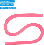 PATIKIL 360pcs Quilling Paper Strips Paper Flowers Quilling Kits 3/8"(10mm) Origami Paper for Adults Beginner Art Craft, 21"(54cm) Fluorescent Rose Pink