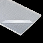 PATIKIL 6" x 5" Acrylic Stamp Block, Clear Stamping Block with Grid Lines Decorative Mounting Blocks Square for Scrapbooking DIY Crafts Card Making