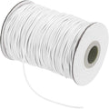 MECCANIXITY Waxed Cord 1.5mm Waxed Thread 87 Yard Wax String Leather Cord for Bracelet Making, Necklaces, Beading, Jewelry Making and DIY Crafts(White)