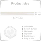 Yoption 15 Pieces Pearl White Glue Gun Sealing Wax Sticks for Wax Seal Stamp, Great for Wedding Invitations, Envelopes, Cards, Christmas Gift Ideas, Wine Packages
