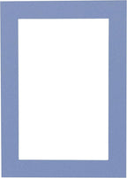 11x14 Mat Bevel Cut for 8.5x11 Photos - Acid Free Brittany Blue Precut Matboard With Backing Board and Crystal Clear, Self Seal Photo Mat Bag - For Pictures, Photos, Framing - 4-ply Thickness